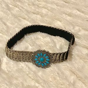 NEW Metal and turquoise Belt